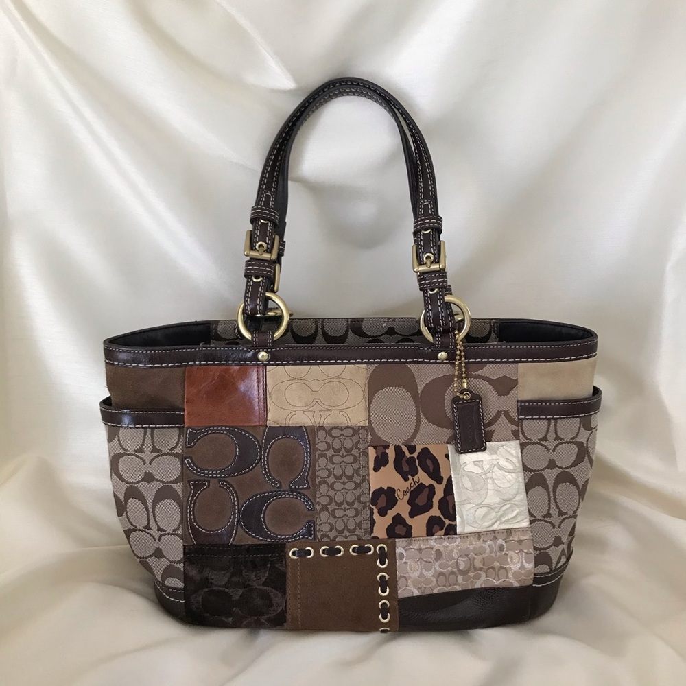 Coach signature textured tote